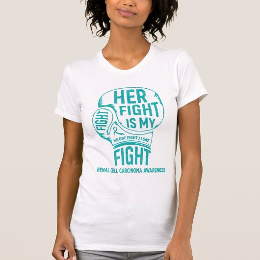 彼女の戦いは私の対腎細胞がん Tシャツ (正面)