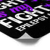 彼女の戦いは私の戦いてんかん認識度月プール ポスター (角)