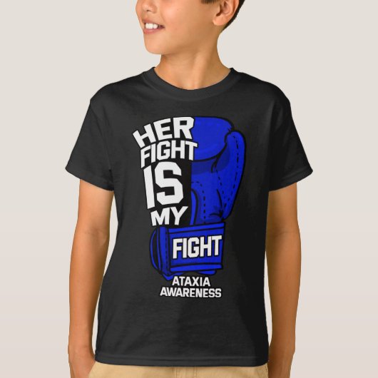 彼女の戦いは私の戦いアタキア運動障害戦争 Tシャツ (正面)