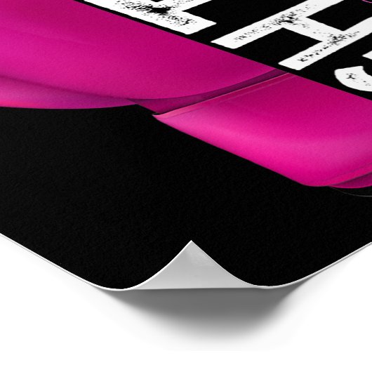 彼女の戦いは私の戦いピンクのボクシング手袋 ポスター (角)