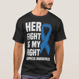 彼女の戦いは私の戦いブルーリボン脱毛症アワレネ Tシャツ