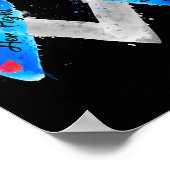 彼女の戦いは私の戦いブルーリボン1型糖尿病 ポスター (角)