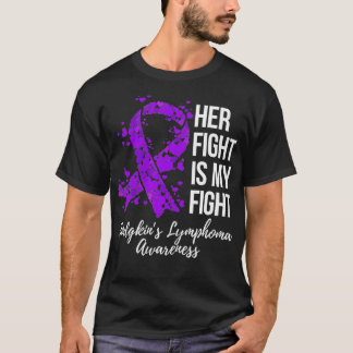彼女の戦いは私の戦いホジキヌ2019sリンパ腫アウェア tシャツ