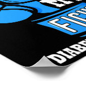 彼女の戦いは私の戦いボクシンググローブ糖尿病アワレン ポスター (角)