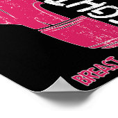 彼女の戦いは私の戦いボクシング手袋の乳がんA ポスター (角)