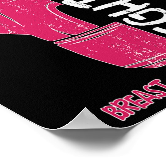 彼女の戦いは私の戦いボクシング手袋の乳がんA ポスター (角)