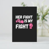 彼女の戦いは私の戦いボクシング手袋乳がん 招待状 (スタンド正面)