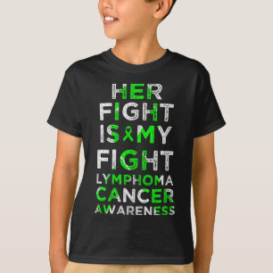 彼女の戦いは私の戦いリンパ腫の血液がん患者 Tシャツ