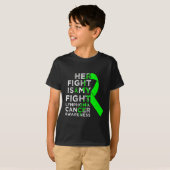 彼女の戦いは私の戦いリンパ腫の血液がん患者 Tシャツ (正面フル)