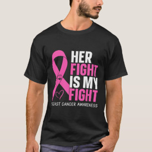 彼女の戦いは私の戦い乳がん待っている Tシャツ