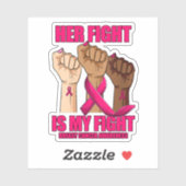 彼女の戦いは私の戦い乳がん認識度ピンク シール (シート)