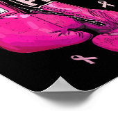 彼女の戦いは私の戦い乳がん認識度ピンク ポスター (角)