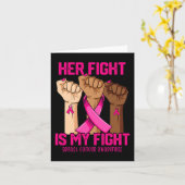 彼女の戦いは私の戦い乳がん認識度 カード (黄色い花)