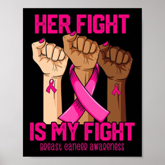 彼女の戦いは私の戦い乳がん認識度 ポスター (正面)