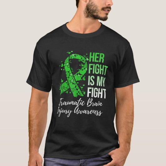 彼女の戦いは私の戦い外傷性脳損傷を認識している Tシャツ (正面)