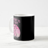 彼女の戦いは私の戦い殻の乳がんA コーヒーマグカップ (正面左)