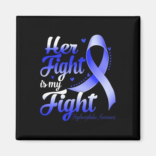 彼女の戦いは私の戦い水頭症認識度戦 マグネット (正面)