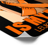 彼女の戦いは私の戦い白血病認識度血缶 ポスター (角)