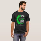 彼女の戦いは私の戦い石灰認識度グリーンリ Tシャツ (正面フル)