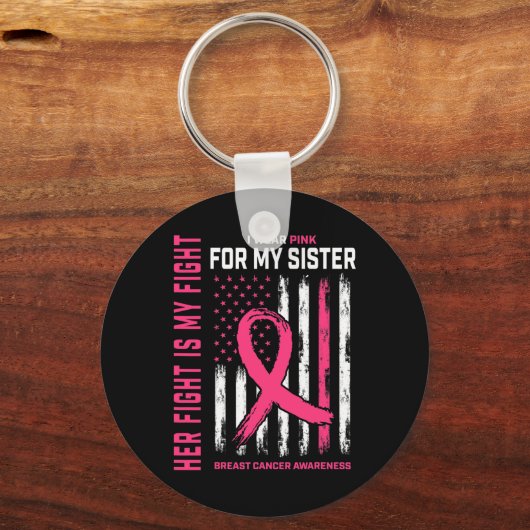 彼女の戦いは私の戦い私の衣服ピンクの妹の胸Ca キーホルダー (正面)