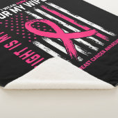 彼女の戦いは私の戦い私の衣服ピンクの妻の胸カンク シェルパブランケット (3/4)