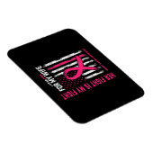 彼女の戦いは私の戦い私の衣服ピンクの妻の胸カンク マグネット (右側)