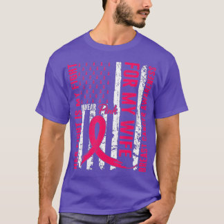 彼女の戦いは私の戦い私の衣服ピンクの妻の胸カンク Tシャツ