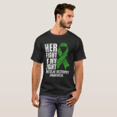 彼女の戦いは私の戦い筋ジストロフィー認識度 Tシャツ (正面フル)