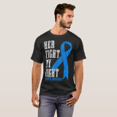 彼女の戦いは私の戦い糖尿病認識度月Typ Tシャツ (正面フル)