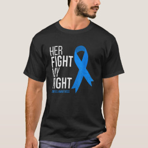彼女の戦いは私の戦い糖尿病認識度T1D型 Tシャツ