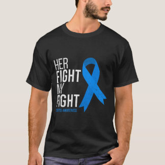彼女の戦いは私の戦い糖尿病認識度T1D型 Tシャツ