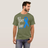 彼女の戦いは私の戦い糖尿病認識度TDタイプ Tシャツ (正面フル)