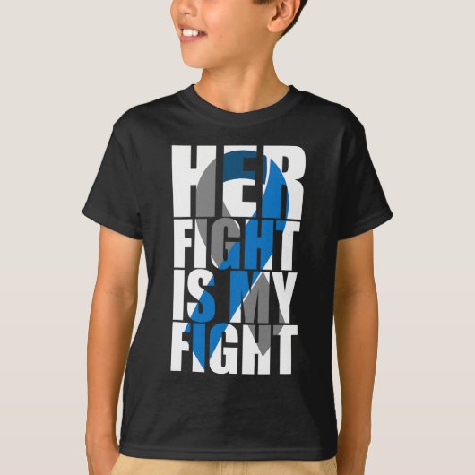 彼女の戦いは私の戦い糖尿病 Tシャツ (正面)