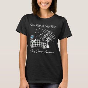 彼女の戦いは私の戦い肺がん認識度ツリー Tシャツ