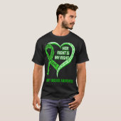 彼女の戦いは私の戦い腎臓病認識度肋骨 Tシャツ (正面フル)
