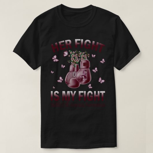 彼女の戦いは私の戦い鎌状赤血球貧血認識度 Tシャツ (デザイン正面)