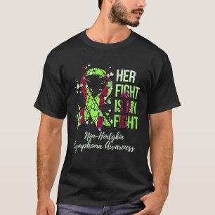 彼女の戦いは私の戦い非ホジキンリンパ腫アワレネ Tシャツ