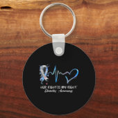彼女の戦いは私の戦い1型糖尿病認識度ギ キーホルダー (正面)