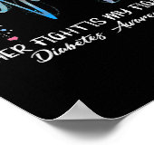 彼女の戦いは私の戦い1型糖尿病認識度ギ ポスター (角)