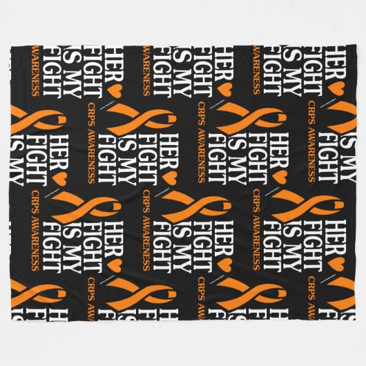 彼女の戦いは私の戦い…CRPS フリースブランケット (正面(横))