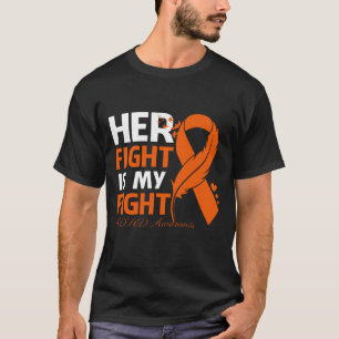 彼女の戦いは私の戦いADHD認識度羽 Tシャツ