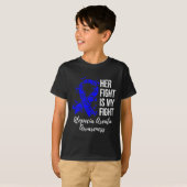 彼女の戦いは私の戦いAlopecia Areata認識度 Tシャツ (正面フル)