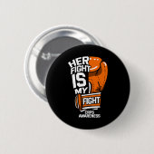 彼女の戦いは私の戦いCrps認識度Rsd Orange Ri 缶バッジ (正面&裏面)