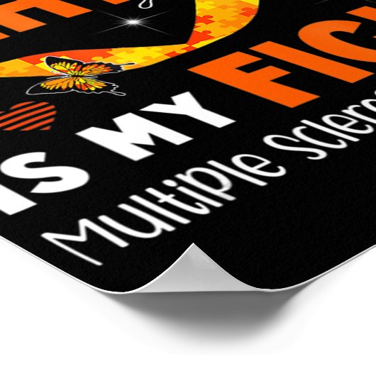 彼女の戦いは私の戦いMS多発性硬化症アワーン ポスター (角)