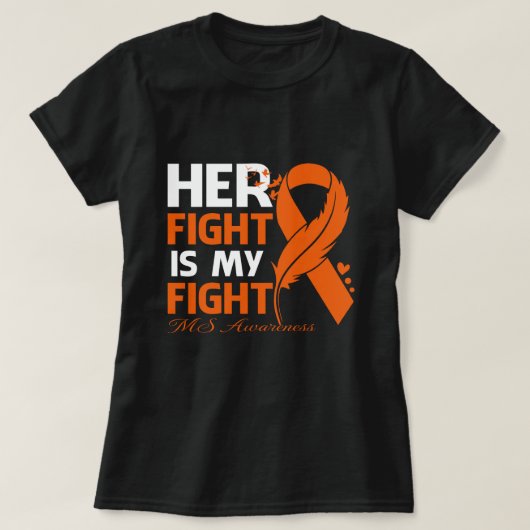 彼女の戦いは私の戦いMS認識度羽 Tシャツ (デザイン正面)
