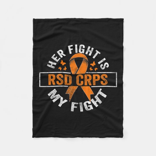 彼女の戦いは私の戦いRsd Crps認識度2 フリースブランケット (正面)