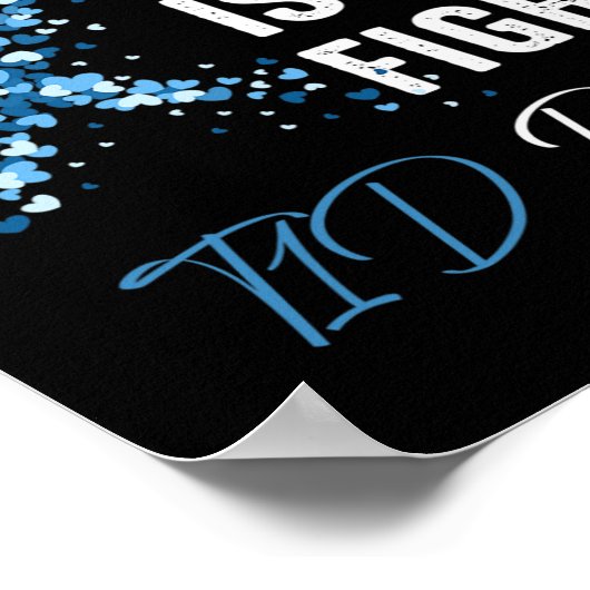 彼女の戦いは私の戦いT1dブラザー1型糖尿病 ポスター (角)