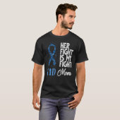 彼女の戦いは私の戦いT1Dママ糖尿病認識度 Tシャツ (正面フル)