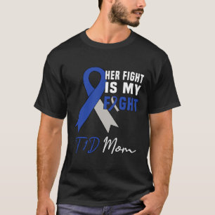 彼女の戦いは私の戦いT1dママ糖尿病認識度B Tシャツ