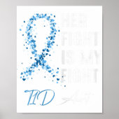 彼女の戦いは私の戦いT1d叔母タイプ1糖尿病Awa ポスター (正面)